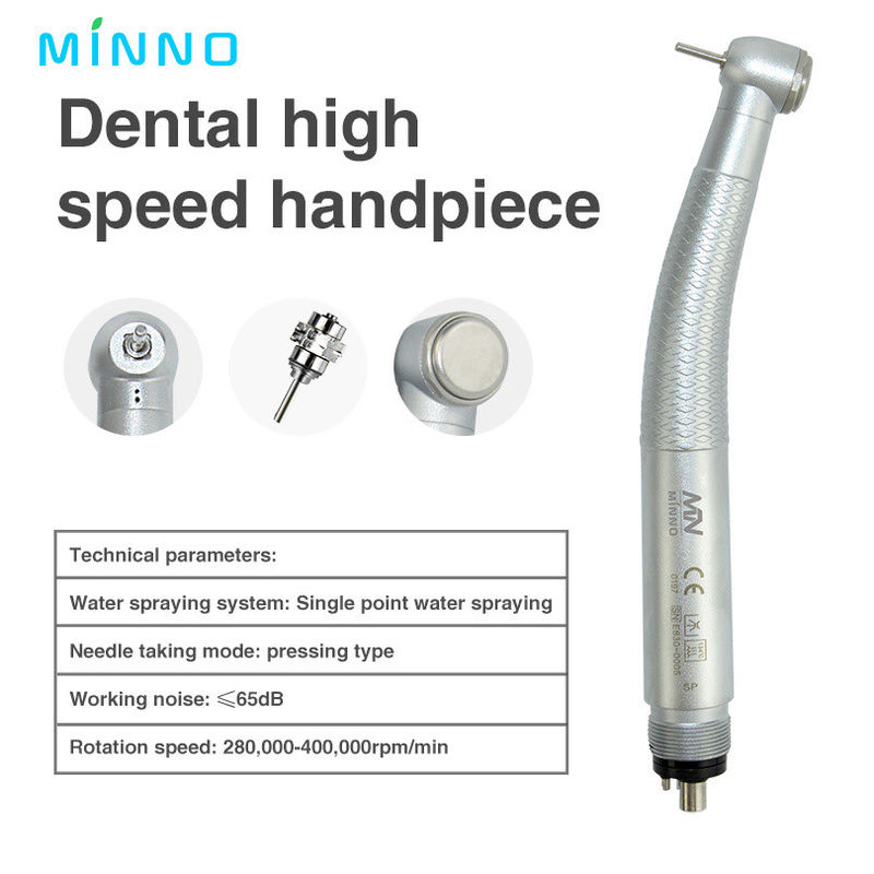4 Hole Dental High Speed Handpiece Without Light Push Button Type