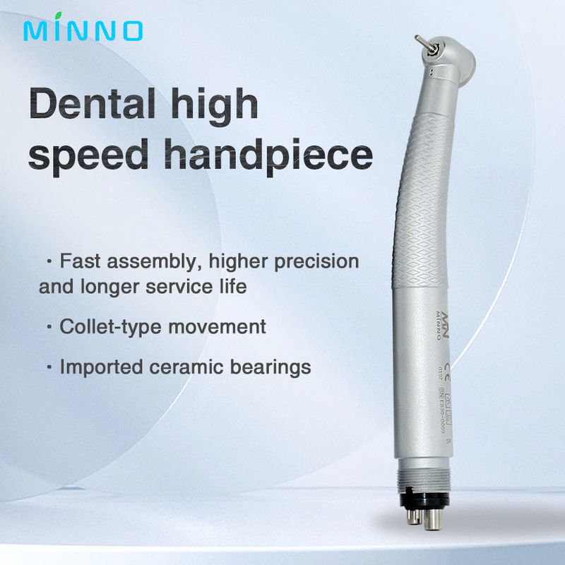 4 Hole Dental High Speed Handpiece Without Light Push Button Type