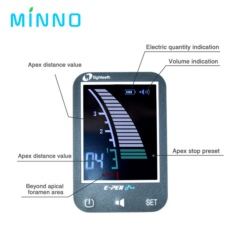 E-PEX Increased Accuracy Electronic Digital Apex Locators Automatic Calibration Integrate Endo motor with Apex Locator(Connect Function)