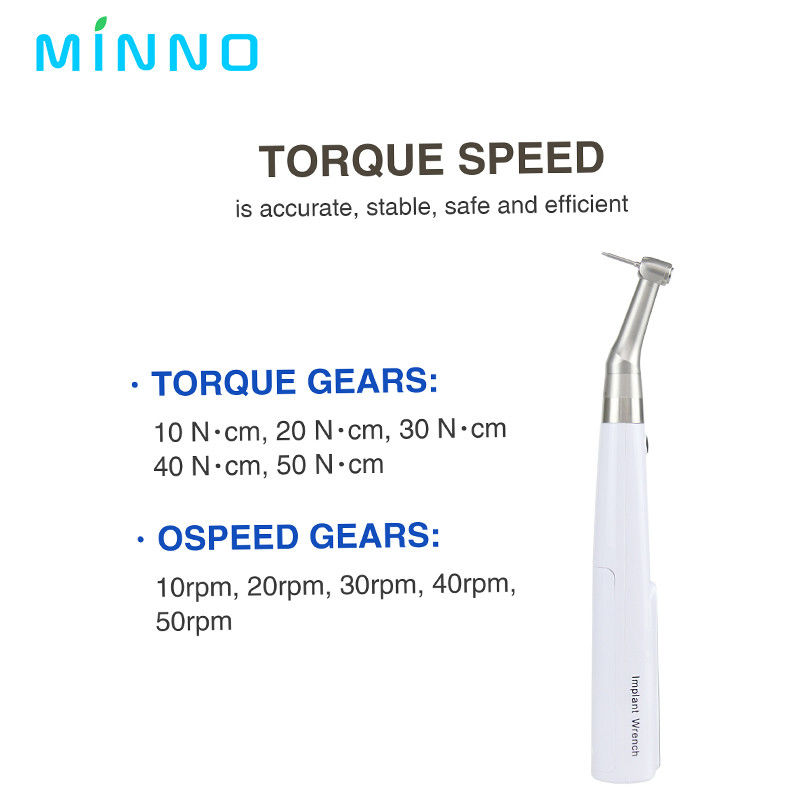 Dental Cordless 360° Rotating Mini Torque Wrench from BetterWay Motor X for Endodontic Implant Abutment Attachment and R
