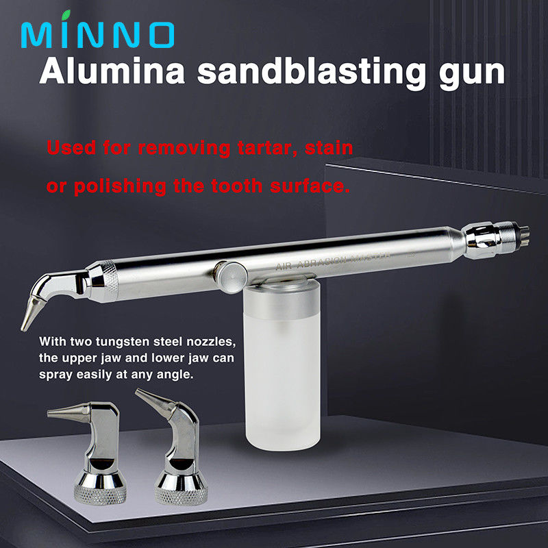 Dental Sandblasting Gun Aluminum Oxide Jet Instruments Tools Whitening Polishing Kit Air Abrasion Polisher 2/4hole Bicar