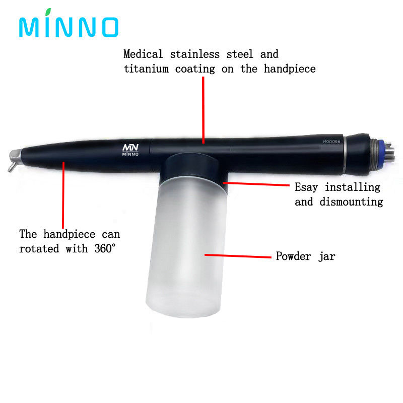 Dental Aluminum Oxide Microblaster Air Polisher Dental Alumina Gun Air Abrasion Polisher 2/4hole Dentistry Treatment Too