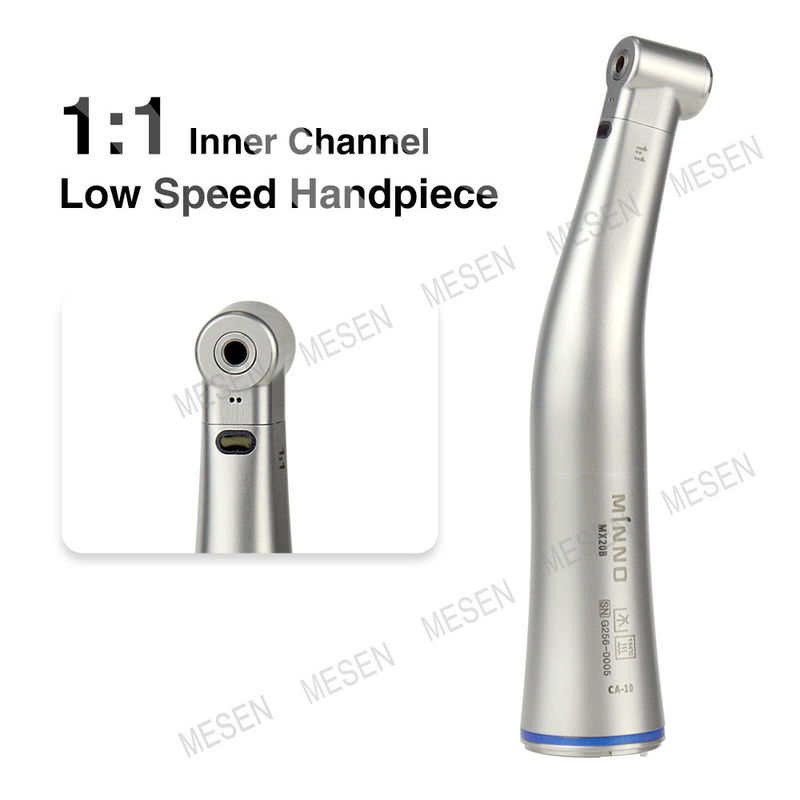 1/ 1 Inner Channel Low Speed Handpiece  4 Holes  Low Speed LED Dental Handpiece