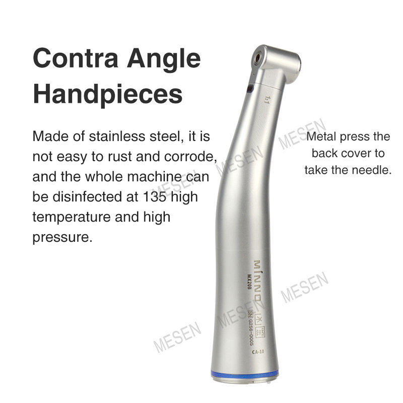 1/ 1 Inner Channel Low Speed Handpiece  4 Holes  Low Speed LED Dental Handpiece